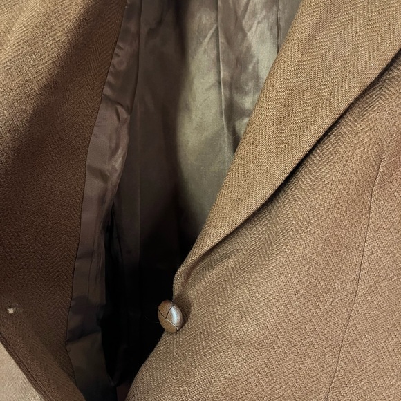 Brooks Brothers Women’s Wool Blazer Size 12 Brown Equestrian Preppy Vintage - Picture 5 of 8